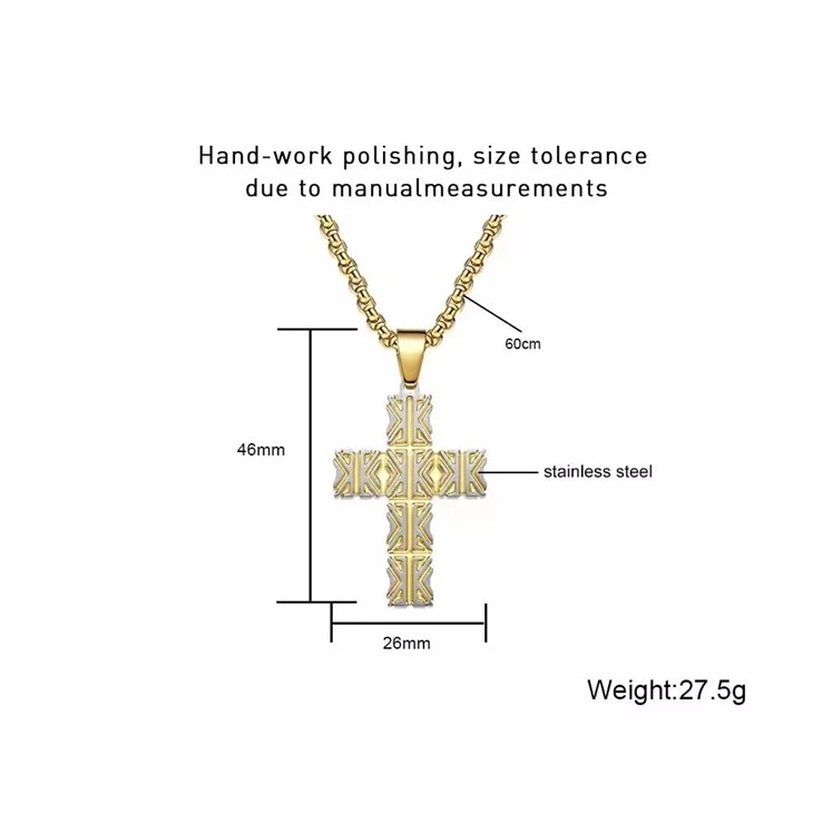 Fashion Stainless Steel Pendant Christian Bible Prayer Cross Pendant