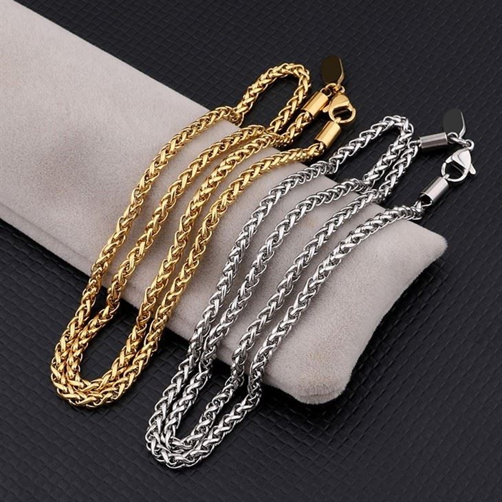 Slim Twisted Rope Chain Minimalist Necklace high quality